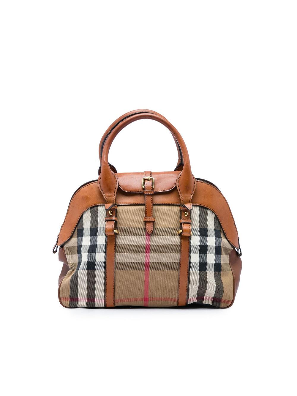 Burberry Medium House Check Canvas And #374374B44B